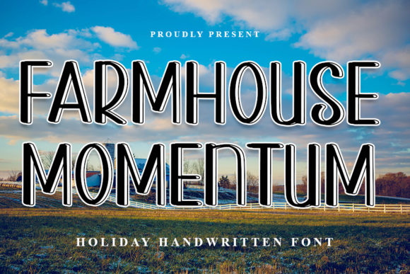 A Farmhouse Momentum Font Makes Business Branding Effortless