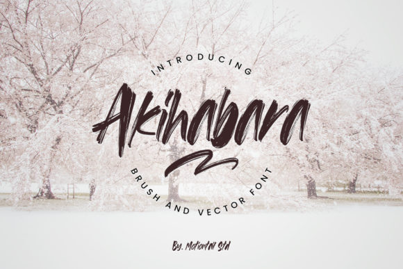 Akihabara: A Bold Display Font for Scroll-Stopping Campaigns