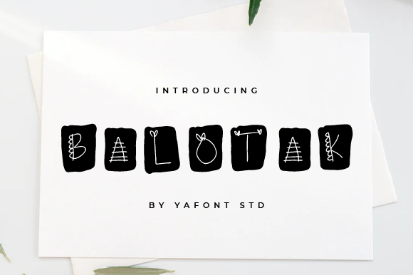 Balotak: A Standout Display Font for Bold Brand Moments