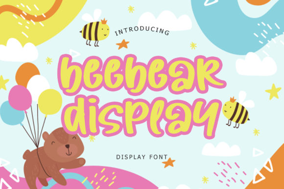 Beebear: A Chunky Handwritten Display Font With Heart