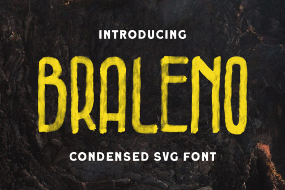 Braleno: A Brushed Display Font That Just Works