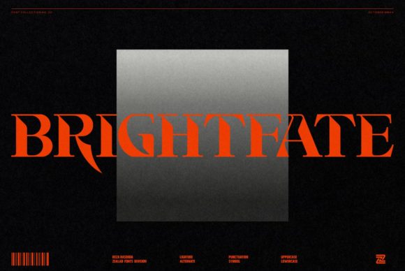 Brightfate: A Display Font That Gives Your Brand Instant Character