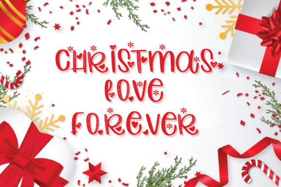 Christmas Love Forever: A Romantic Display Font