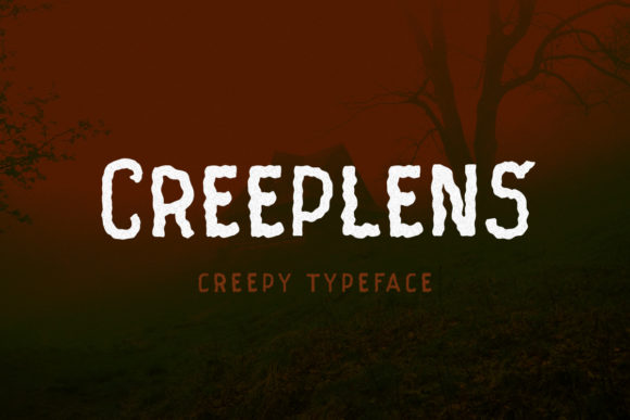 Creeplens: A Spooky Display Font for Handmade Product Magic