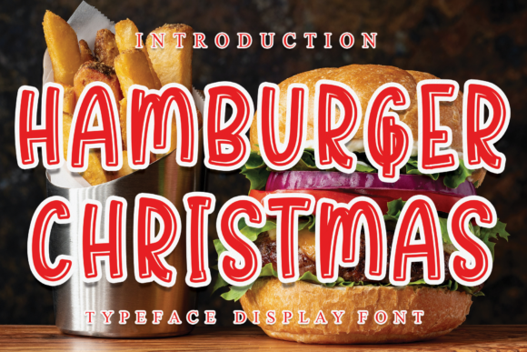 Hamburger Christmas: A Bold Display Font for Authentic Brands