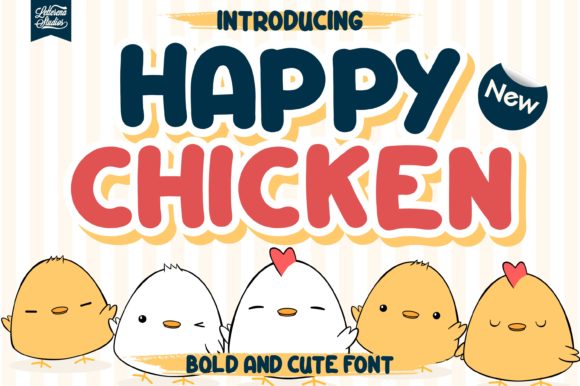 Happy Chicken: A Playful Display Font for Bold Marketing Graphics