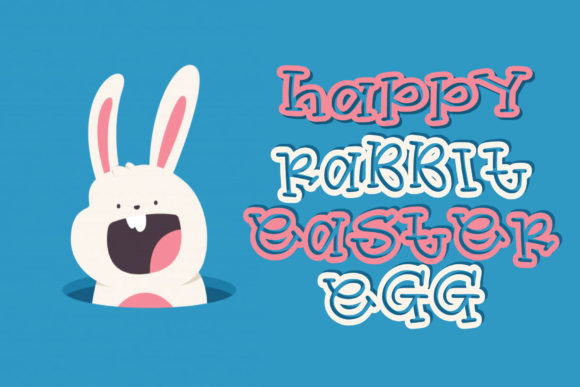 Happy Rabbit Easter Egg: Practical Display Font Review