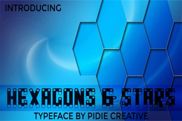 Hexagons Stars: A Playful Display Font That Delivers Personality