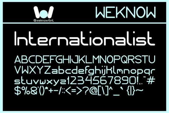 Internationalist: A Techno-Sharp Display Font That Cuts Through the Noise