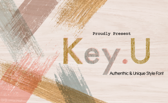 Key U: A Bold, Clean Display Font for Small Business Branding
