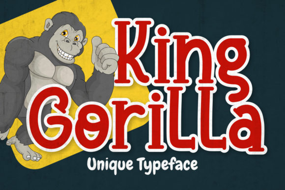 King Gorilla: The Quirky Display Font That Brings Designs to Life