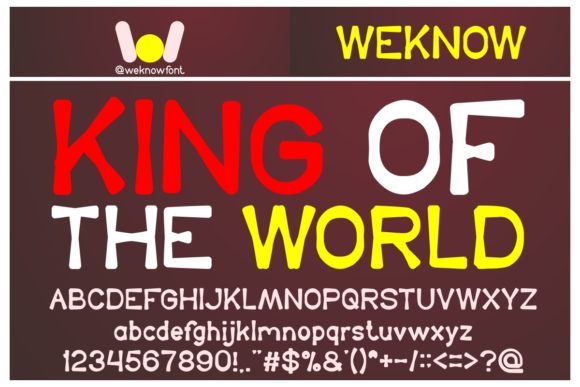 King of the World: A Bold Display Font for Digital Branding