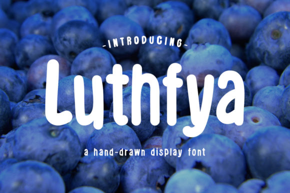 Luthfya: A Bold Display Font That Cuts Through the Feed