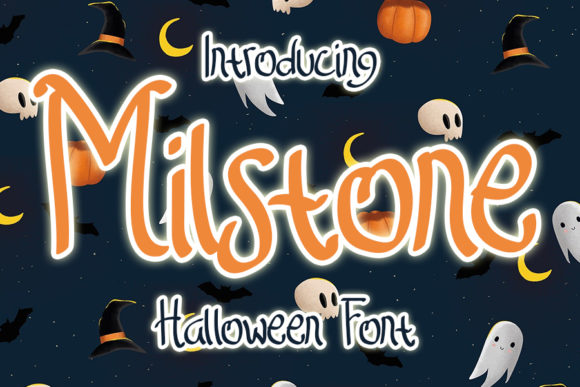 Milstone: A Spooky Display Font for Bold Digital Branding