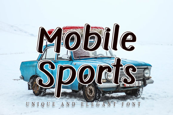 Mobile Sports Font: Clean, Confident Branding for Small Businesses