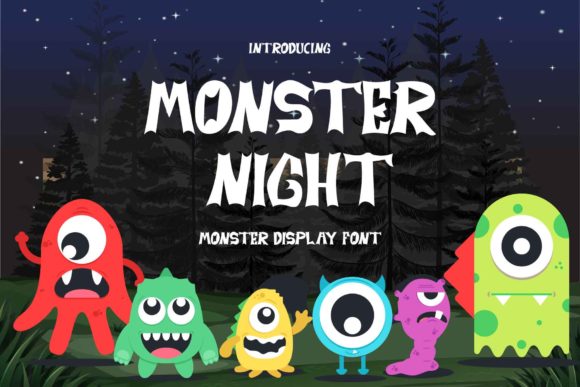 Monster Night: A Quirky Display Font for Bold Brand Identity