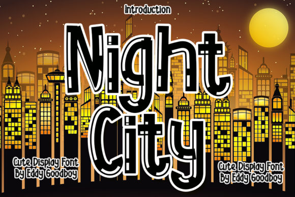 Night City: A Bold Display Font for Digital Creators