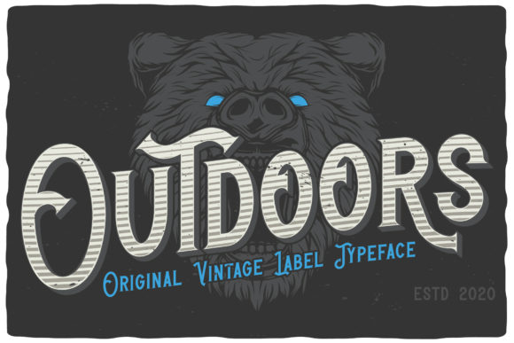 Outdoors Display Font for Bold Digital Branding