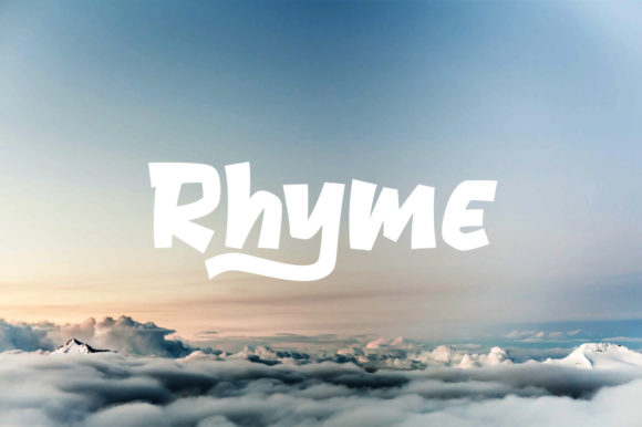Rhyme: A Bold Display Font That Makes Handmade Products Shine