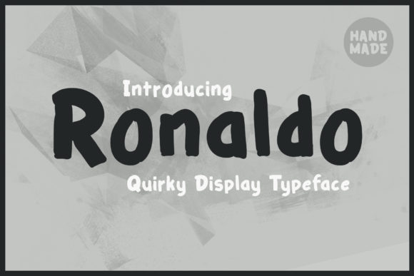 Ronaldo Display Font for Handmade Creators