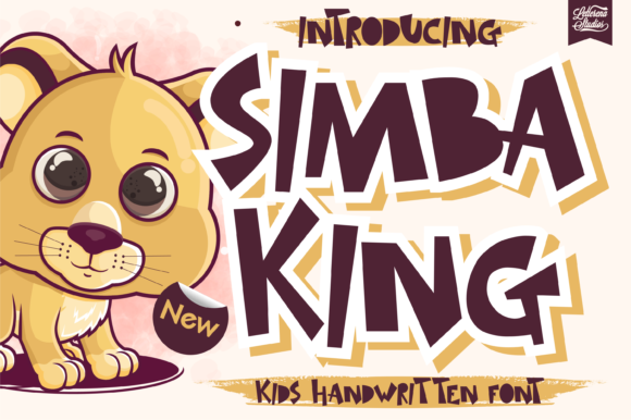 Simba King: A Playful Display Font for Web Design