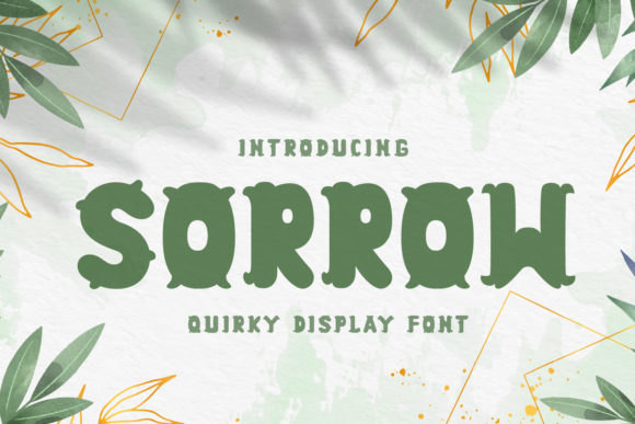 Sorrow: A Bold Display Font for Digital Brand Impact