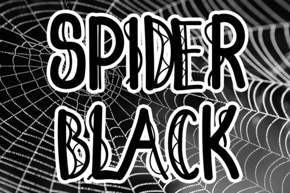 Spider Black: The Bold Display Font for Marketing Graphics