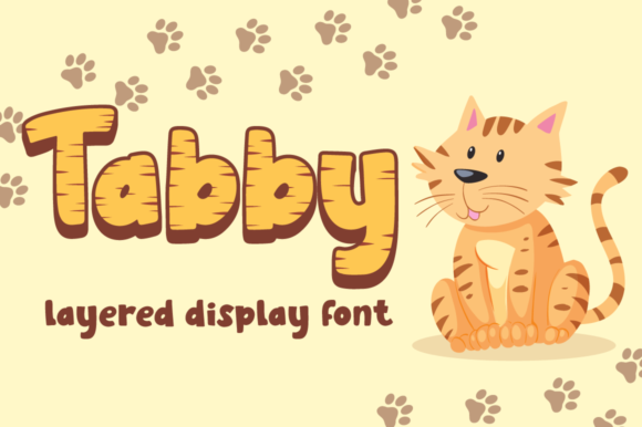 Tabby Typeface: A Layered 3D Display Font with Cat Character