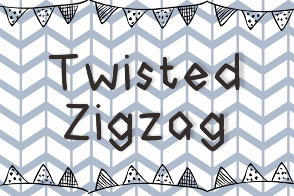Twisted Zigzag: A Playful Display Font for Digital Projects