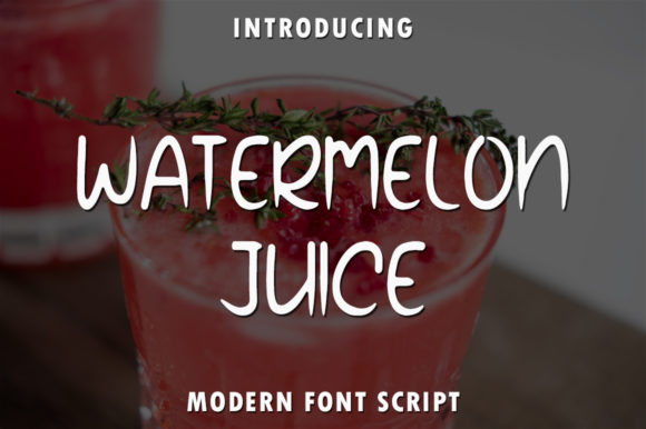 Watermelon Juice Font: A Friendly Display Typeface for Crafters