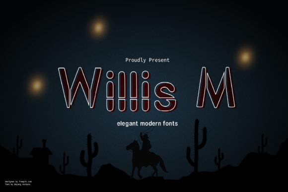 Willis M: A Techno Display Font for Crafters